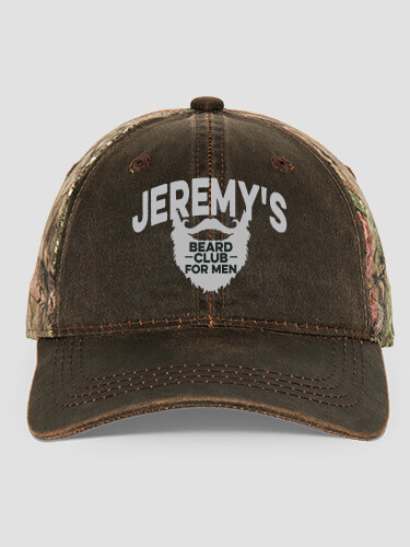 Beard Club Brown/Camo Embroidered 2-Tone Camo Hat