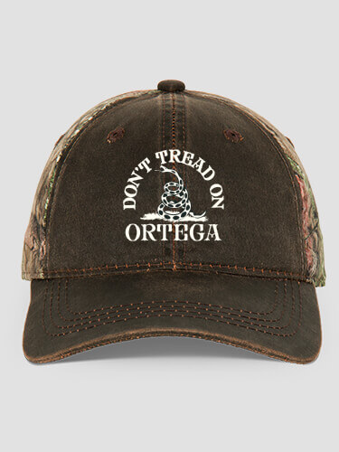 Don't Tread Brown/Camo Embroidered 2-Tone Camo Hat