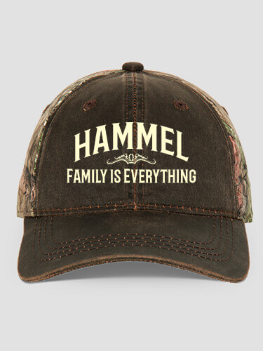 Family Brown/Camo Embroidered 2-Tone Camo Hat