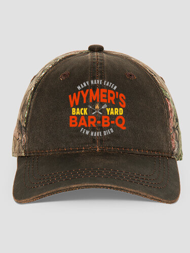 Few Have Died BBQ Brown/Camo Embroidered 2-Tone Camo Hat