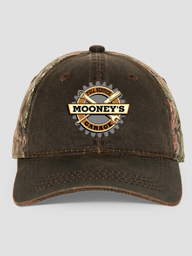 Garage Brown/Camo Embroidered 2-Tone Camo Hat