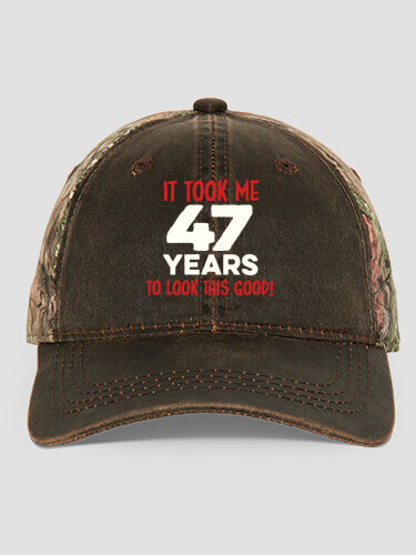 It Took Years Brown/Camo Embroidered 2-Tone Camo Hat
