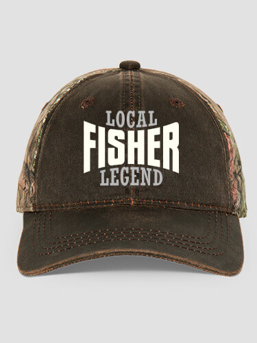 Local Legend Brown/Camo Embroidered 2-Tone Camo Hat