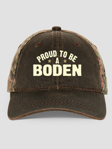 Proud To Be Brown/Camo Embroidered 2-Tone Camo Hat
