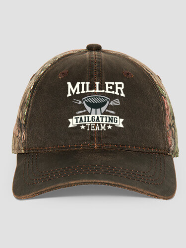Tailgating Team Brown/Camo Embroidered 2-Tone Camo Hat