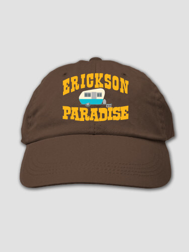 Camper's Paradise Brown Embroidered Hat