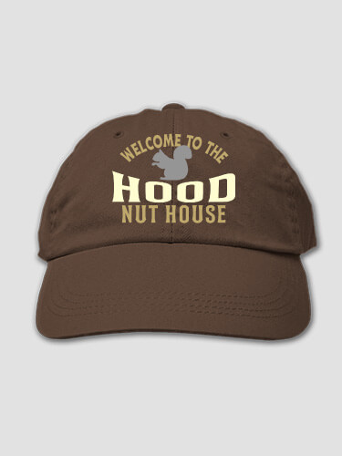 Nut House Brown Embroidered Hat