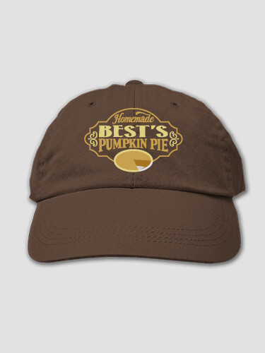 Pumpkin Pie Brown Embroidered Hat