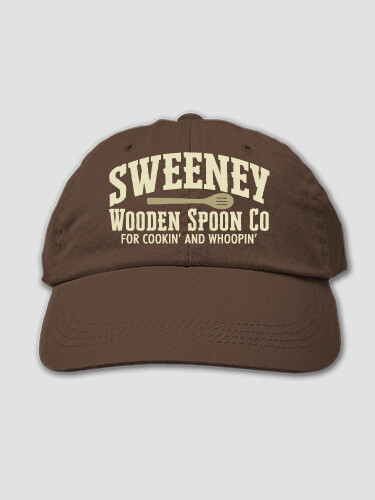 Wooden Spoon Company Brown Embroidered Hat