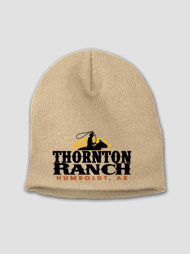Ranch Camel Embroidered Beanie