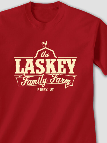 Family Farm Cardinal Red Adult T-Shirt