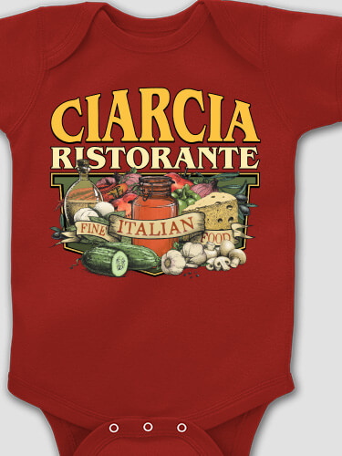 Ristorante Cardinal Red Baby Bodysuit