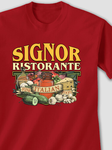 Ristorante Cardinal Red Adult T-Shirt