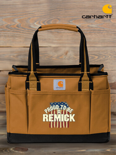 Carhartt Brown Proud To Be Personalized carhartt-utility-tote 