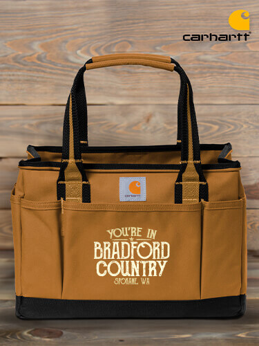 Carhartt Brown Your Country Personalized carhartt-utility-tote 