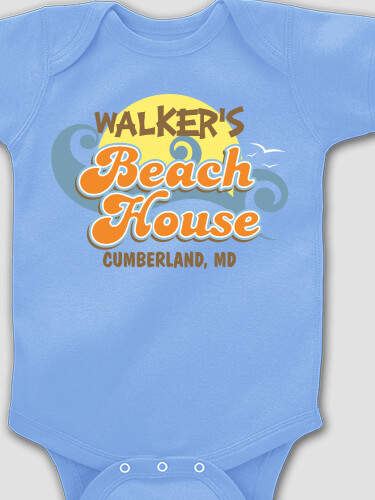 Beach House Carolina Blue Baby Bodysuit