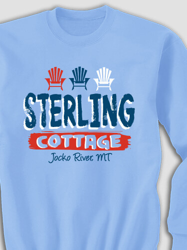 Cottage Carolina Blue Adult Sweatshirt