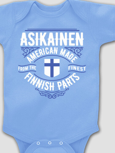Finnish Parts Carolina Blue Baby Bodysuit