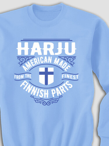 Finnish Parts Carolina Blue Adult Sweatshirt