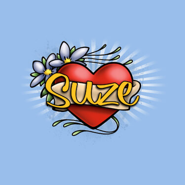 Carolina Blue Heart Tattoo Personalized default 