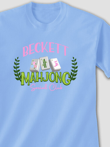 Mahjong Carolina Blue Adult T-Shirt