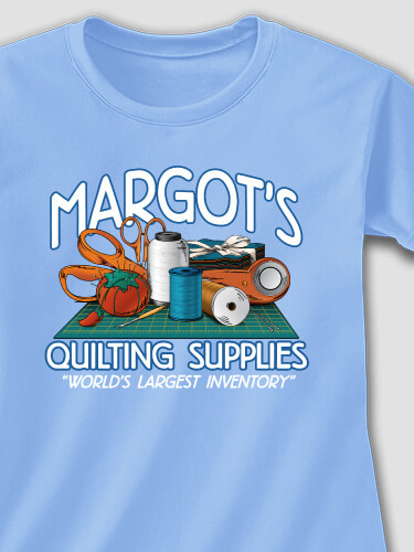 Carolina Blue Quilting Supplies Personalized fitted-ladiestee 