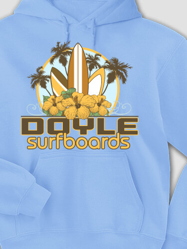 Surfboards Carolina Blue Adult Hooded Sweatshirt