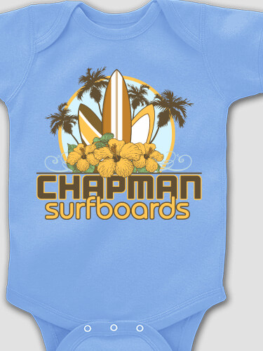 Surfboards Carolina Blue Baby Bodysuit