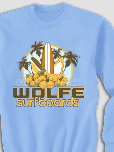 Surfboards Carolina Blue Adult Sweatshirt