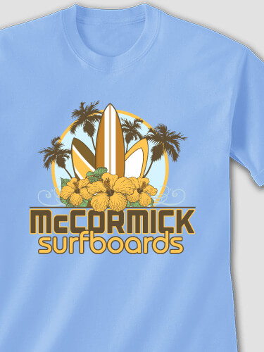 Surfboards Carolina Blue Adult T-Shirt