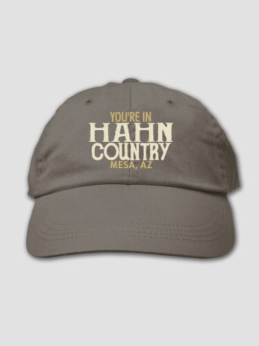 Your Country Charcoal Embroidered Hat