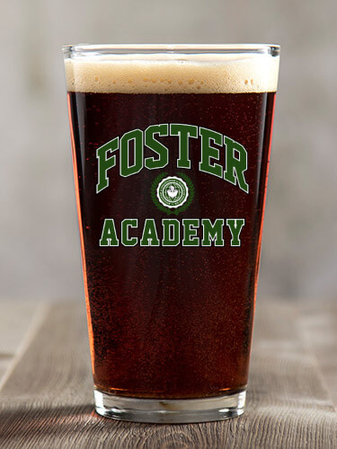 Academy Clear Pint Glass - Color Printed (single)