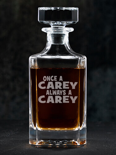 Always Clear Whiskey Decanter - Engraved