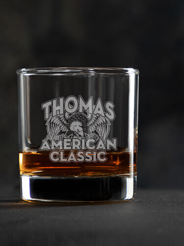 American Classic Clear Rocks Glass - Engraved (single)