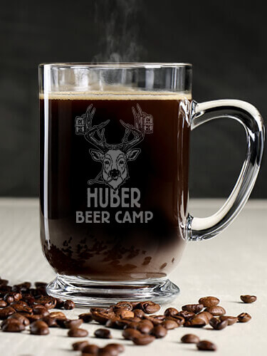 Beer Camp Clear Coffee Mug - Engraved (single)