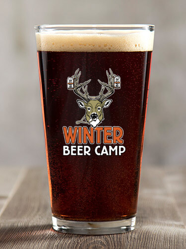 Beer Camp Clear Pint Glass - Color Printed (single)