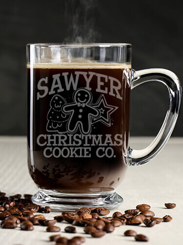 Christmas Cookie Company Clear Coffee Mug - Engraved (single)