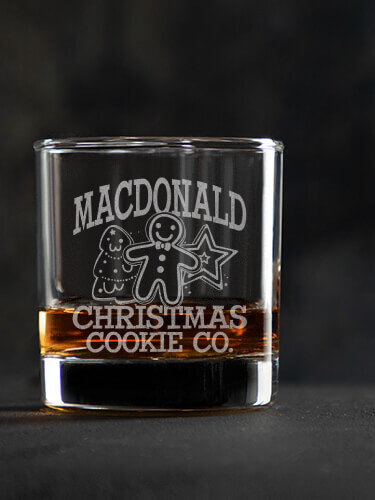 Christmas Cookie Company Clear Rocks Glass - Engraved (single)