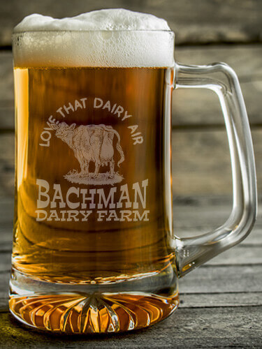 Dairy Air Clear Beer Mug - Engraved