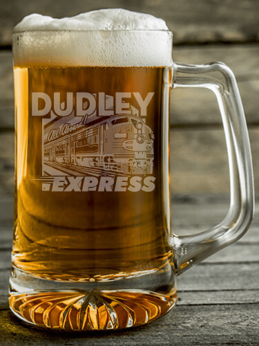 Express Clear Beer Mug - Engraved