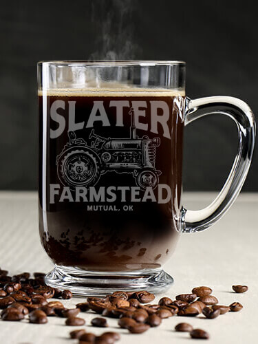 Farmstead Clear Coffee Mug - Engraved (single)