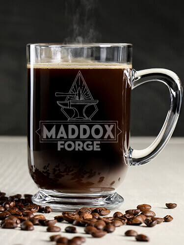 Forge Clear Coffee Mug - Engraved (single)