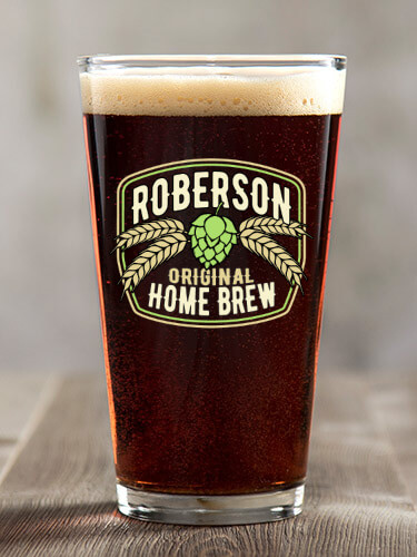 Home Brew Clear Pint Glass - Color Printed (single)