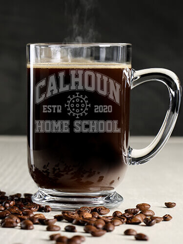 Homeschool 2020 Clear Coffee Mug - Engraved (single)