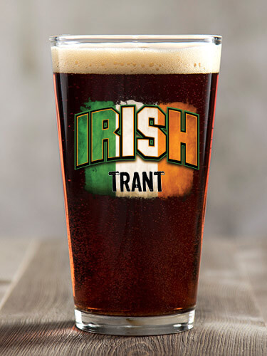 Irish Colors Clear Pint Glass - Color Printed (single)