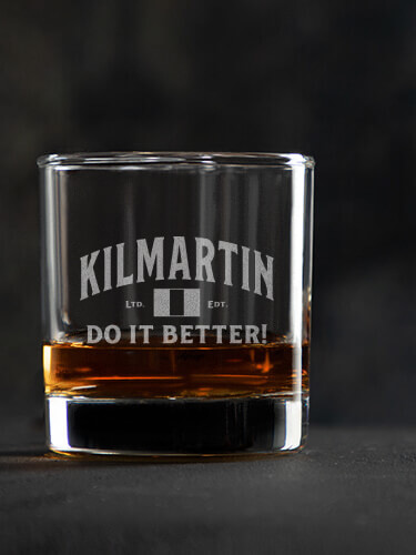 Irish Do It Better Clear Rocks Glass - Engraved (single)