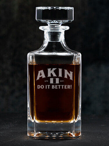 Irish Do It Better Clear Whiskey Decanter - Engraved