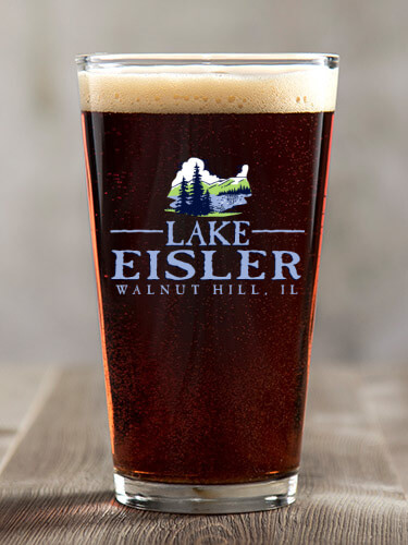 Lake Clear Pint Glass - Color Printed (single)