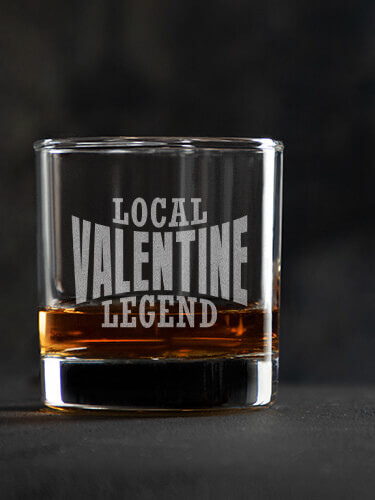 Local Legend Clear Rocks Glass - Engraved (single)