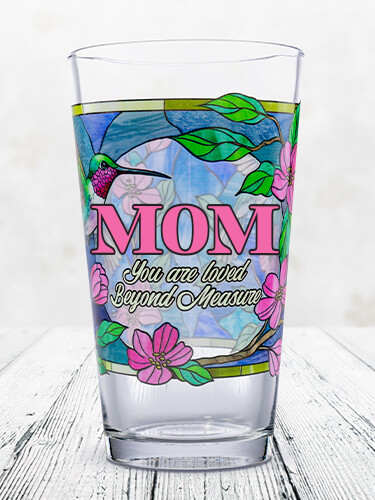 Loved Beyond Measure Clear Pint Glass - Color Printed (single)